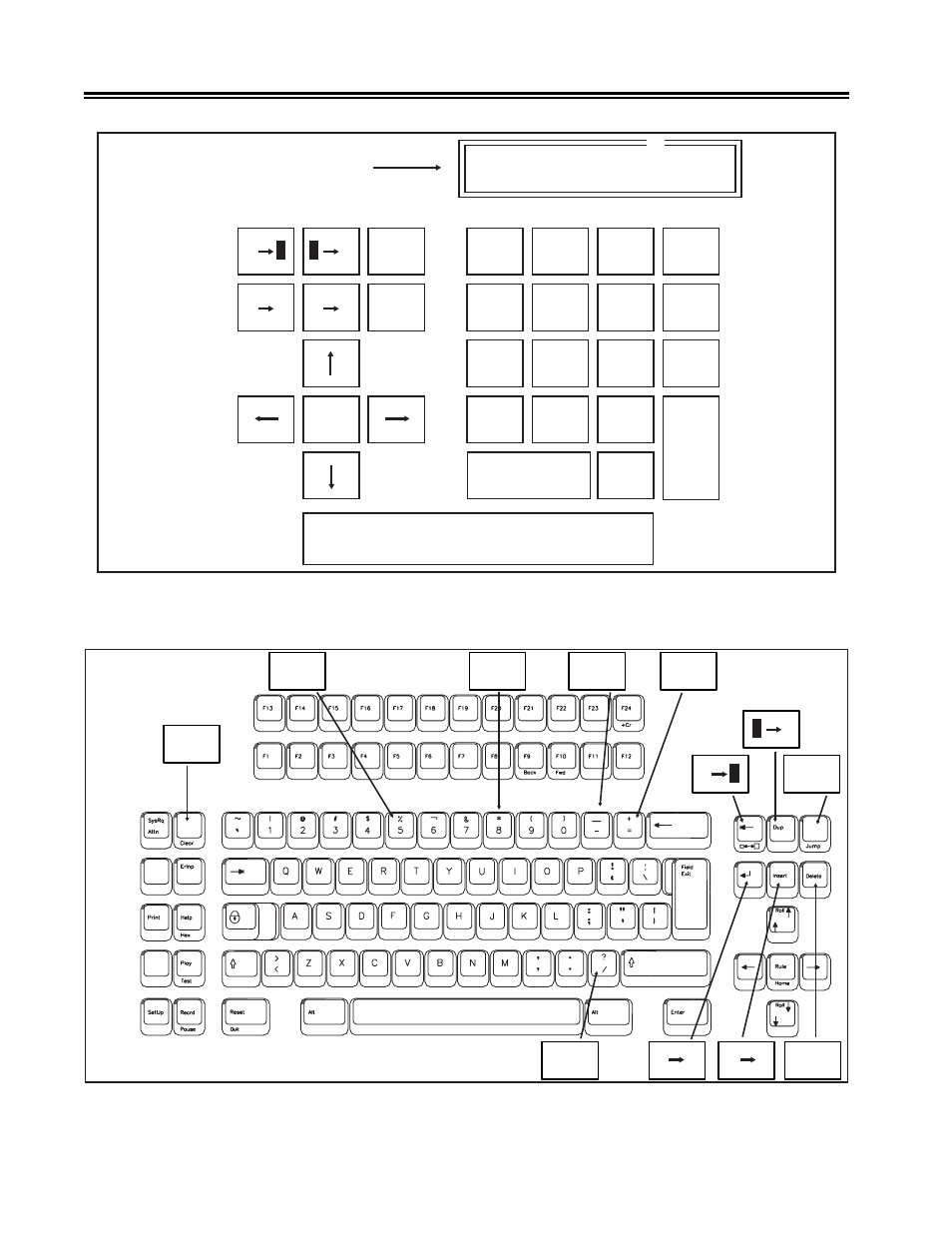 Figure 5-1. simulated decimal calculator, Example of, Keys | Decimal calculator, Figure 5-1, Simulated decimal calculator -4, Figure 5-2, Key keyboard decimal calculator keys -4, Calculator operation | Visara 1486 User Manual | Page 81 / 117