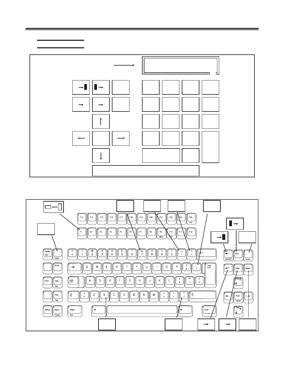 Binary calculator, Figure 5-3. simulated binary calculator, Example of | Keys, Binary, Binary calculator -6, Figure 5-3, Simulated binary calculator -6, Figure 5-4, Key keyboard binary calculator keys -6 | Visara 1486 User Manual | Page 83 / 117