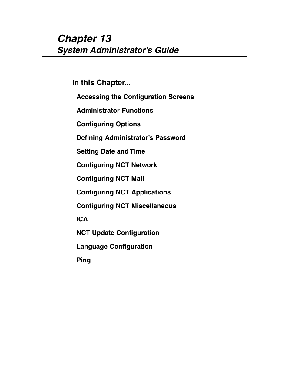 System administrator's guide, System administrator’s guide -1, Chapter 13 | System administrator’s guide | Visara 1783 User Manual | Page 149 / 172