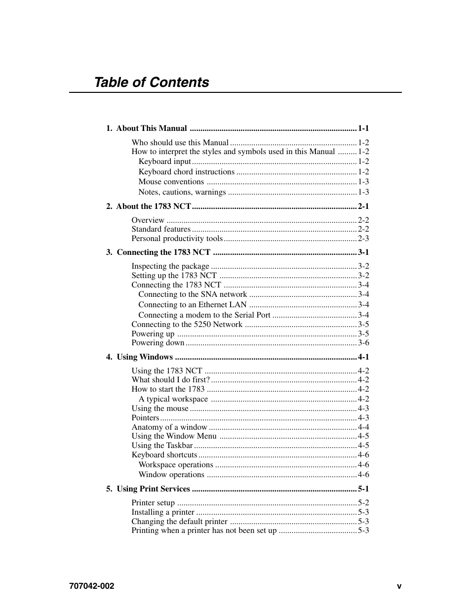 Visara 1783 User Manual | Page 5 / 172