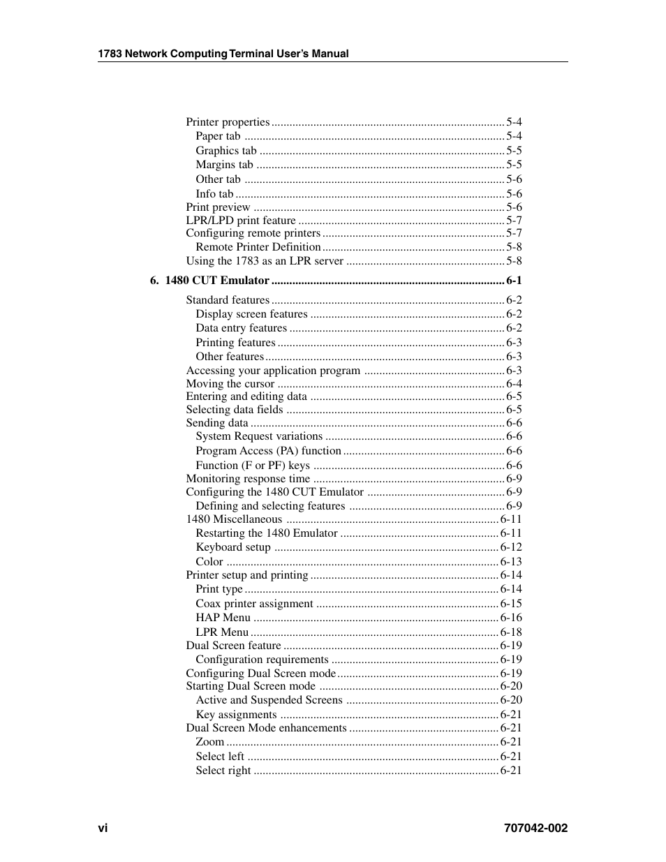 Visara 1783 User Manual | Page 6 / 172