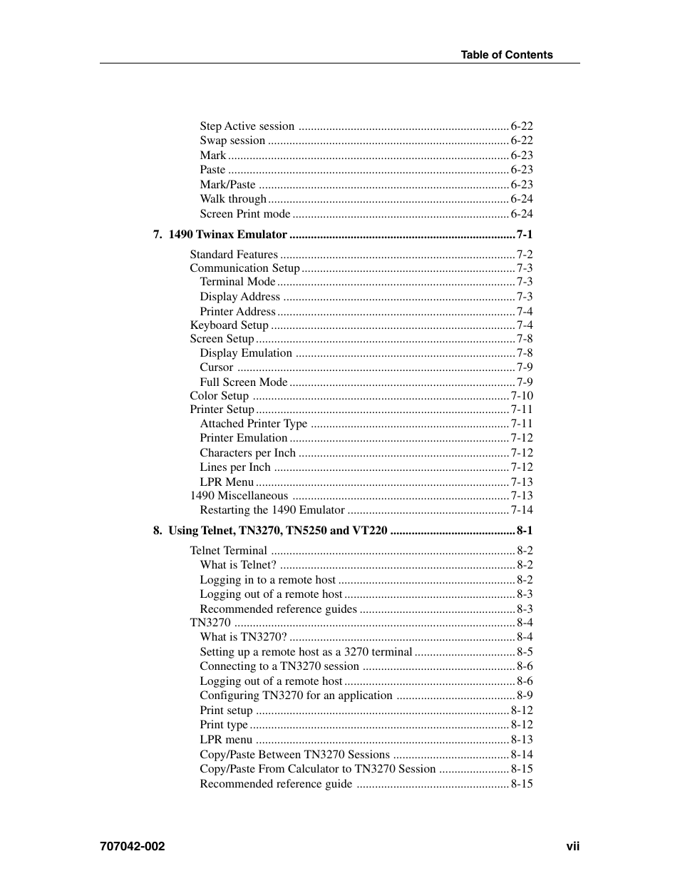 Visara 1783 User Manual | Page 7 / 172