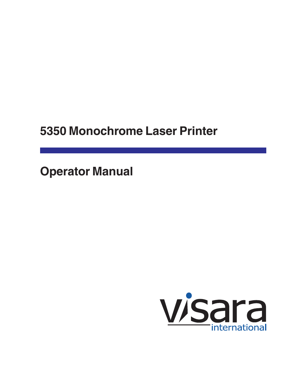 Visara 5350 User Manual | 220 pages