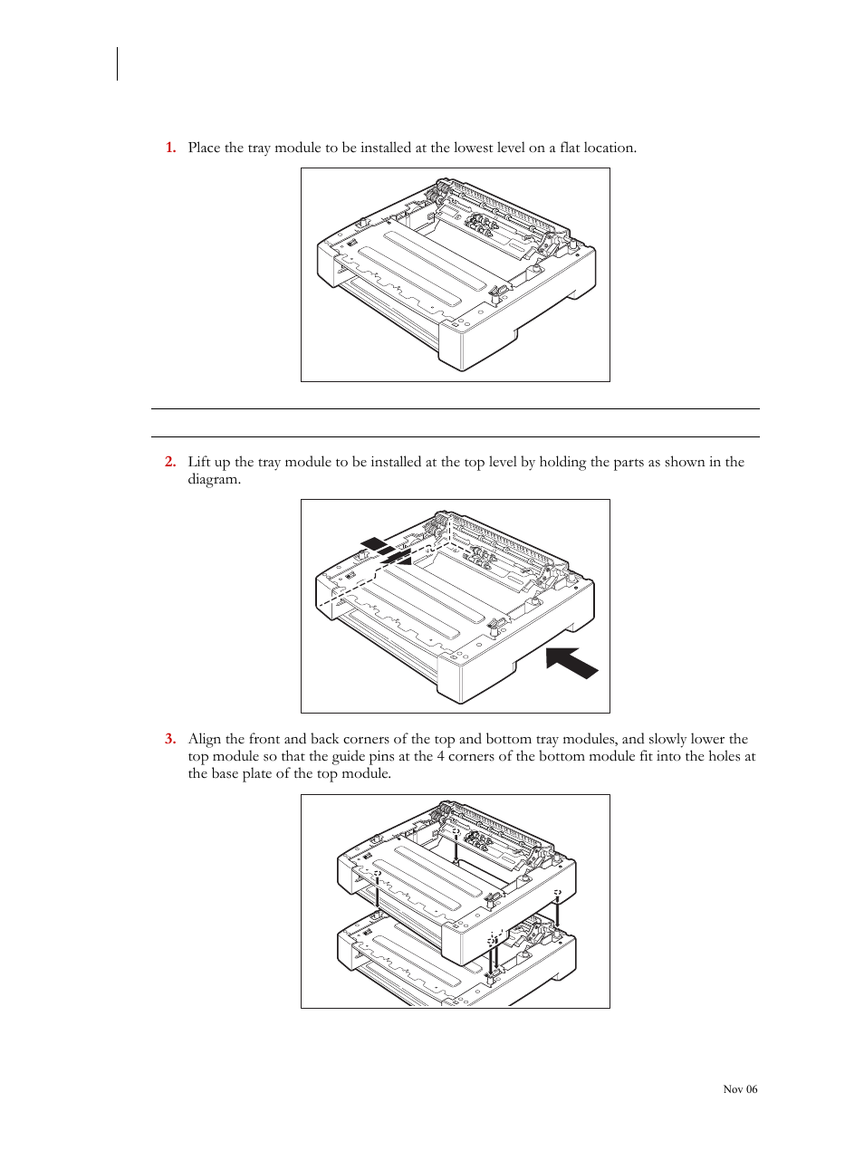 Installing the tray module, Installing the tray module 6-4, For details | Visara 5350 User Manual | Page 120 / 220