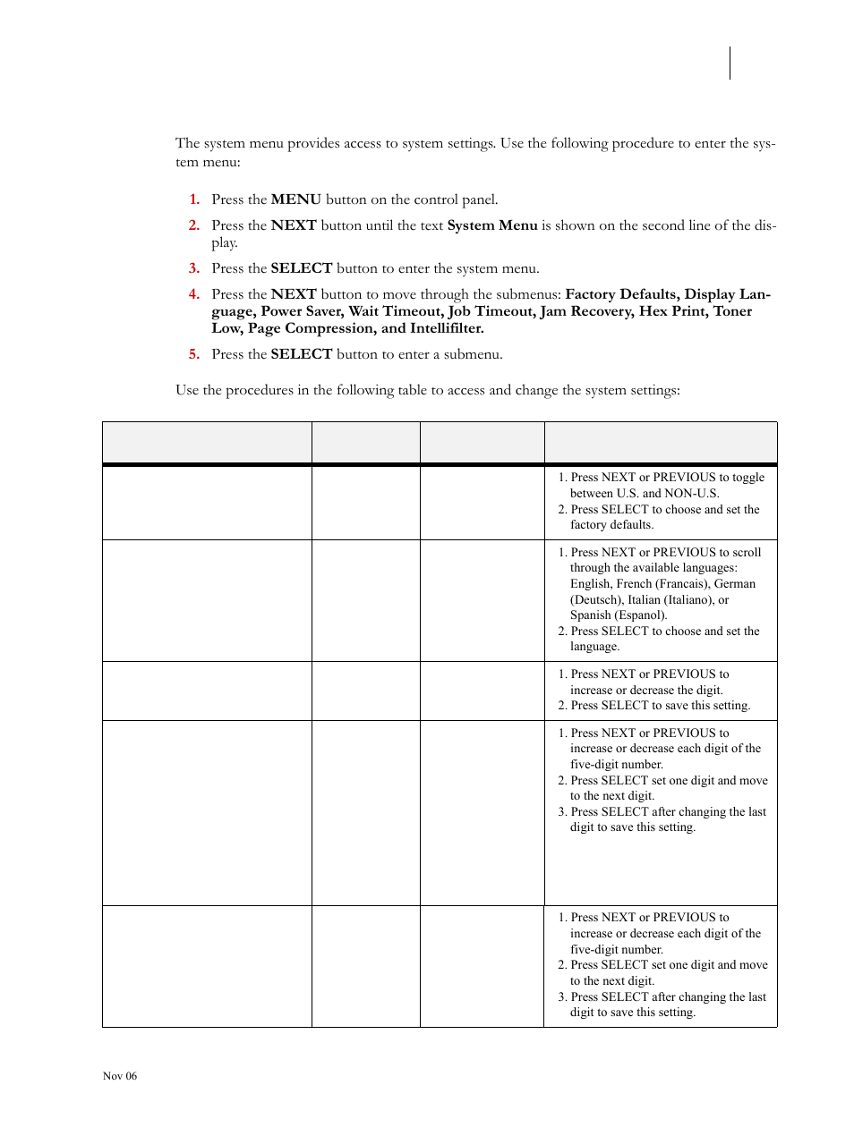 System menu, System menu 7-19 | Visara 5350 User Manual | Page 161 / 220