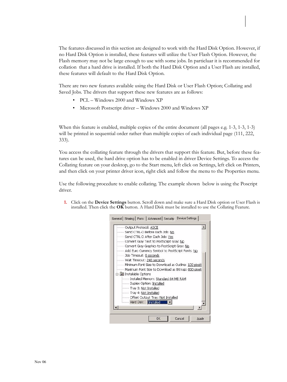 Collating, saved jobs, and job accounting, Collating feature, Collating, saved jobs, and job accounting 8-15 | Collating feature 8-15 | Visara 5350 User Manual | Page 183 / 220