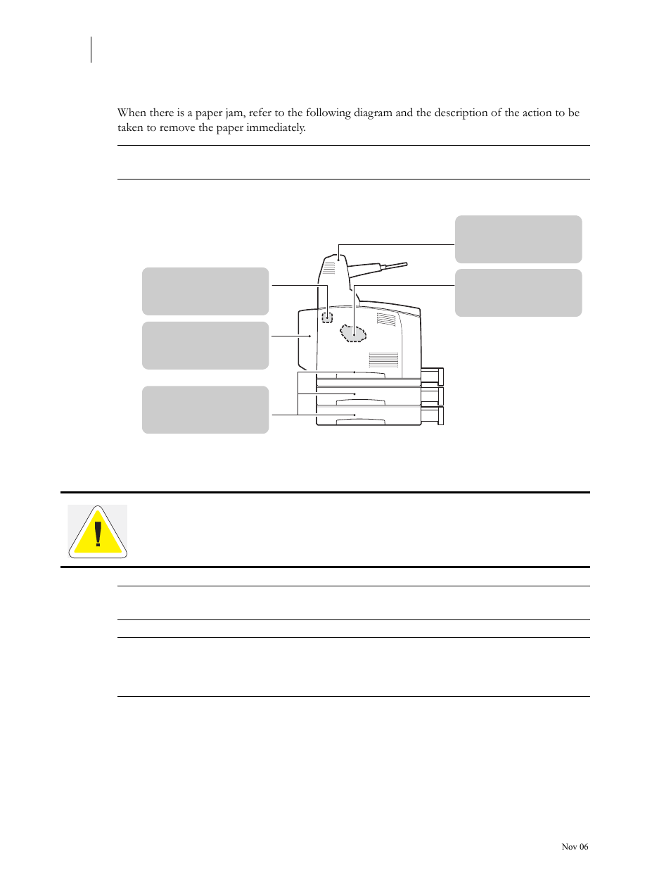 Clearing paper jams, Clearing paper jams 4-2 | Visara 5350 User Manual | Page 82 / 220