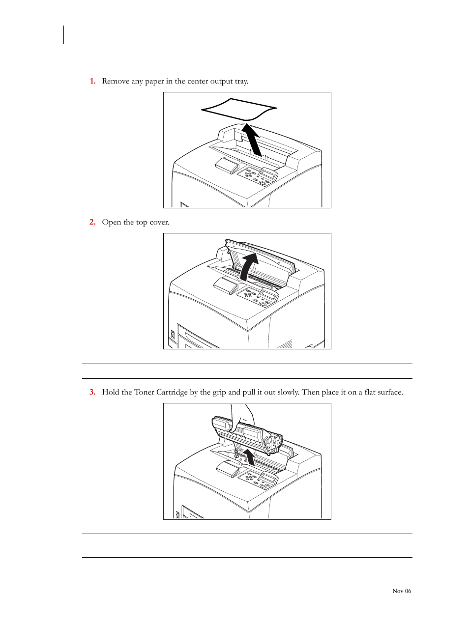 At the toner cartridge, At the toner cartridge 4-8 | Visara 5350 User Manual | Page 88 / 220