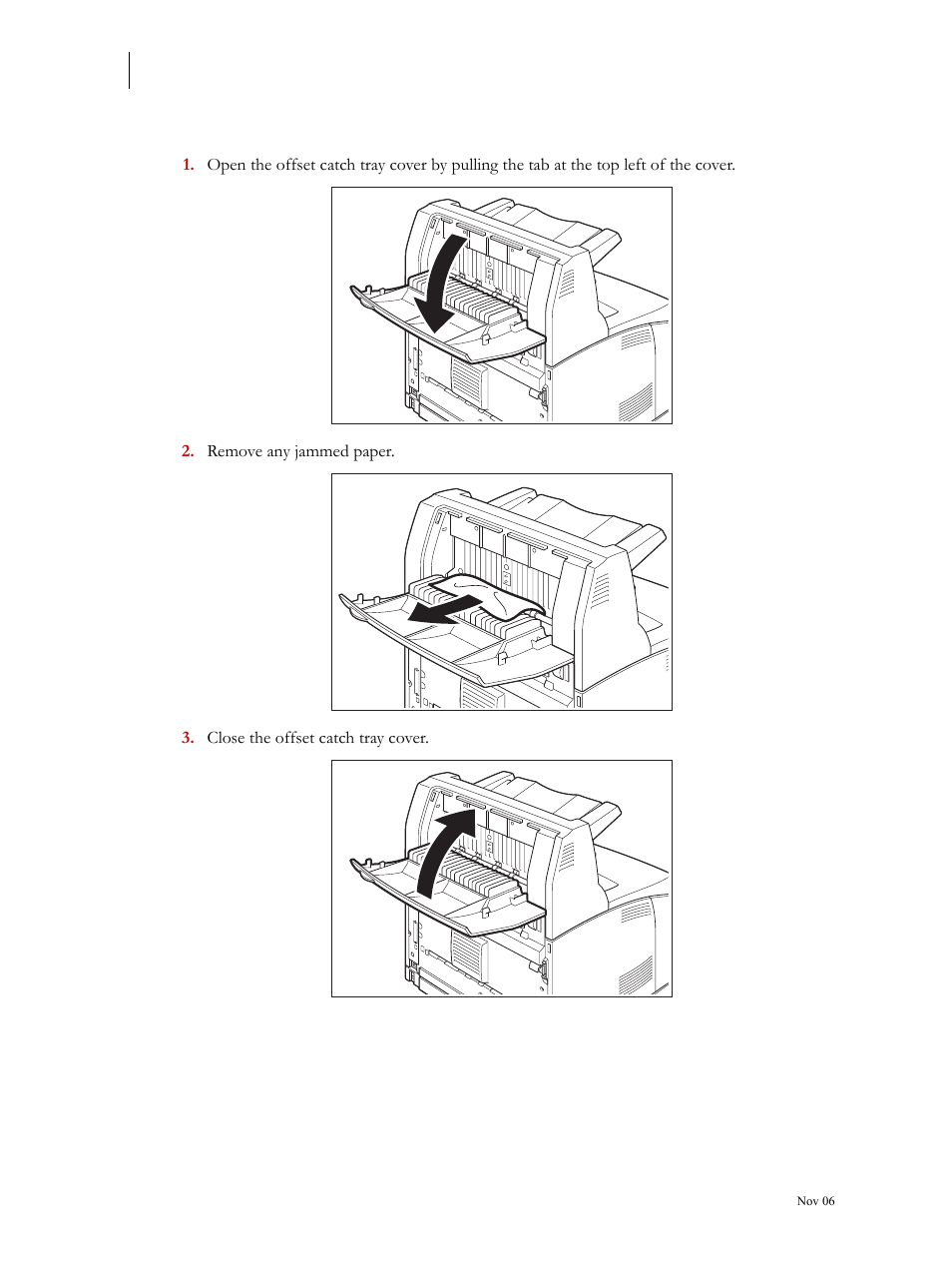 At the offset catch tray, At the offset catch tray 4-12 | Visara 5350 User Manual | Page 92 / 220