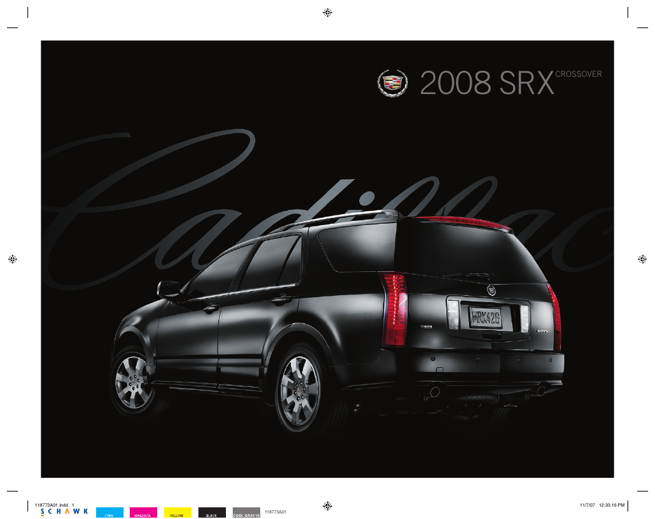 Cadillac 2008 SRX User Manual | 2 pages