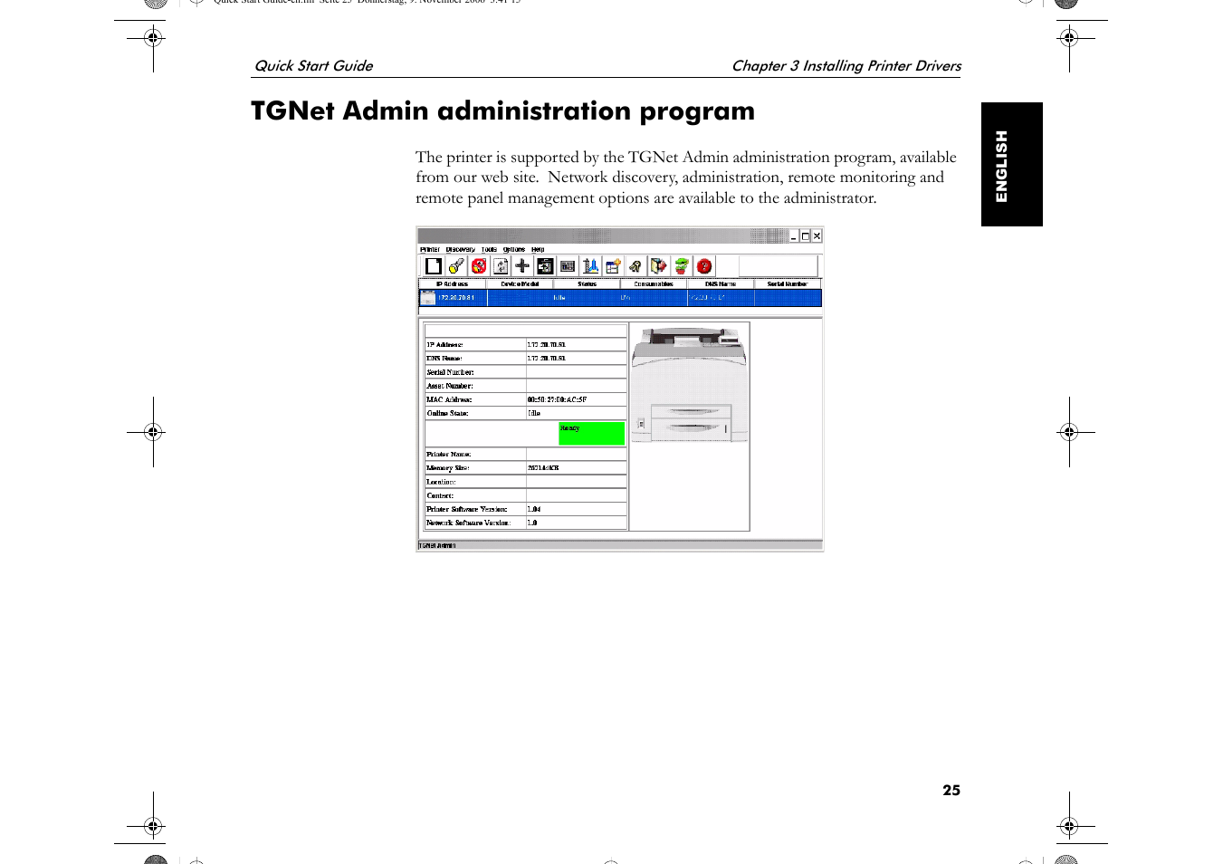 Tgnet admin administration program | Visara 5350 Quick Start User Manual | Page 29 / 34