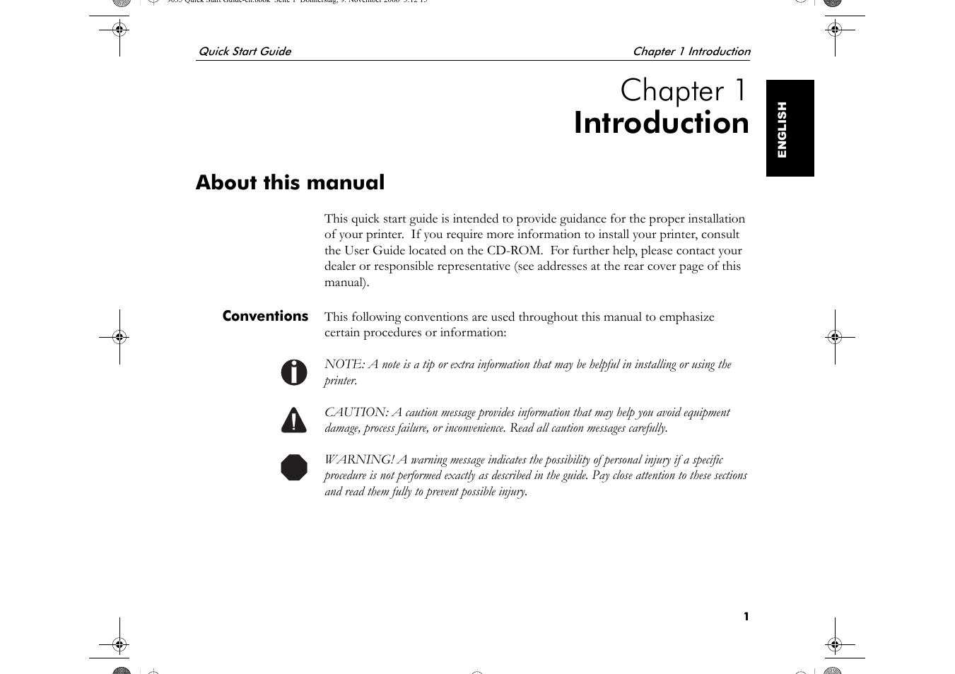 Chapter 1 introduction, About this manual | Visara 5350 Quick Start User Manual | Page 5 / 34
