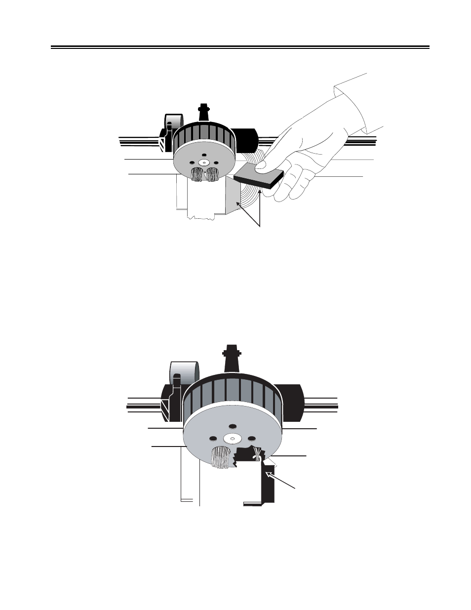 Figure 7-1. replacing the print head, Figure 7-2. carriage restraining hook, Figure 7-1 | Replacing the print head -3, Figure 7-2, Carriage restraining hook -3, Maintaining the 1330 | Visara 1330-X02 User Manual | Page 117 / 183