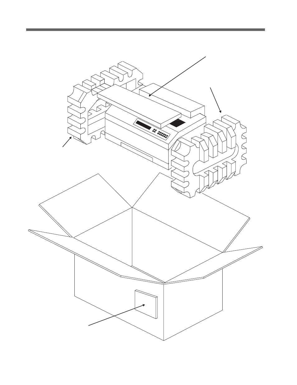 Figure 2-1. unpacking the 1330, Figure 2-1, Unpacking the 1330 -2 | Preparing to operate the 1330 | Visara 1330-X02 User Manual | Page 16 / 183