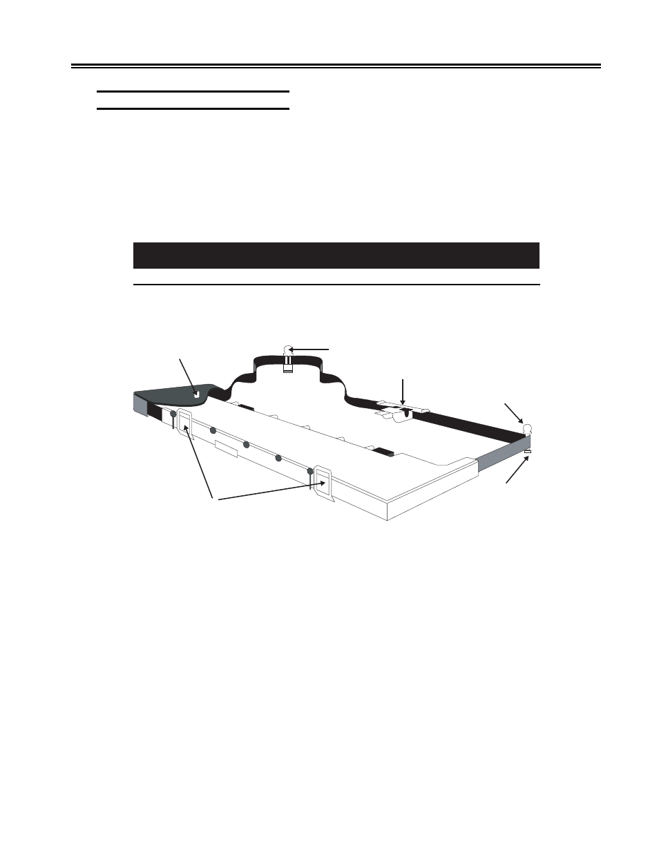 Installing a nonshifting ribbon, Figure 2-6. nonshifting ribbon cartridge, Nonshifting | Nonshifting ribbon, Installing a nonshifting ribbon -7, Figure 2-6, Nonshifting ribbon cartridge -7, Warning, Preparing to operate the 1330 | Visara 1330-X02 User Manual | Page 21 / 183