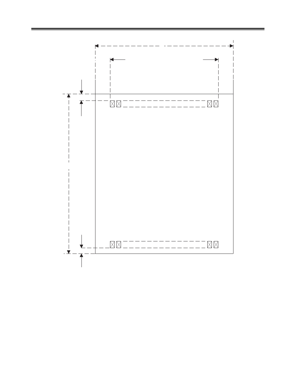 Figure 2-13. print positioning - single part forms, Preparing to operate the 1330 | Visara 1330-X02 User Manual | Page 29 / 183