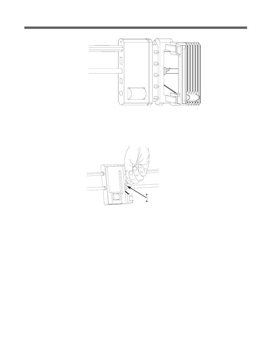 Figure 2-15. open tractor door, Figure 2-16. flipping the tractor lever, Preparing to operate the 1330 | Visara 1330-X02 User Manual | Page 32 / 183