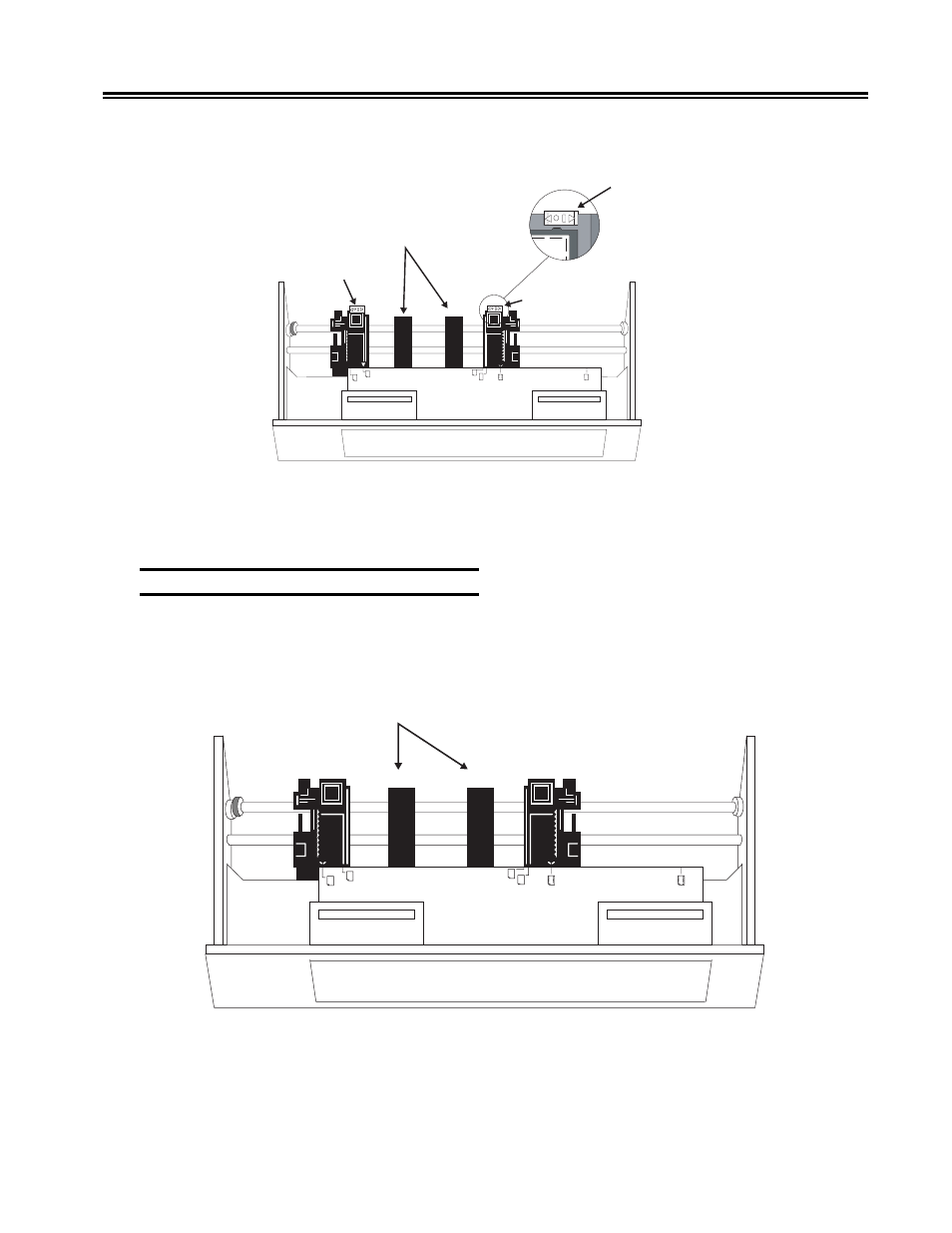 Installing forms using the did option, Figure 2-20. dod option with roller drive, Figure 2-21. forms handler module (did option) | Did option, Installing forms using the did option -23, Preparing to operate the 1330 | Visara 1330-X02 User Manual | Page 37 / 183