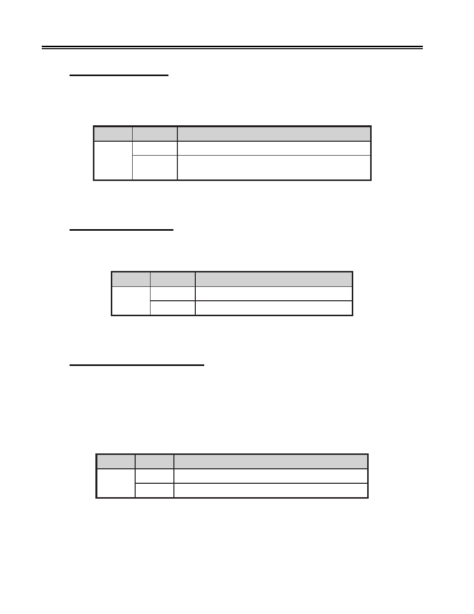 203 - mono/dual case, 204 - bold print enable, 205 - two-pass print direction | Bold print enable, Mono/dual case, Two-pass print direction, Bold print enable option (3270), Mono/dual case option (3270), Two-pass print direction option (3270) | Visara 1330-X02 User Manual | Page 54 / 183