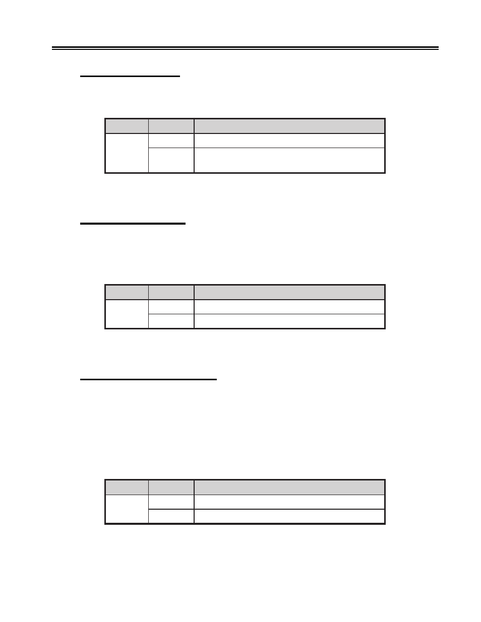 203 - mono/dual case, 204 - bold print enable, 205 - two-pass print direction | Bold print enable, Mono/dual case, Two-pass print direction, Bold print enable option (ascii), Mono/dual case option (ascii), Two-pass print direction option (ascii), Configuring the 1330 in ascii mode | Visara 1330-X02 User Manual | Page 87 / 183