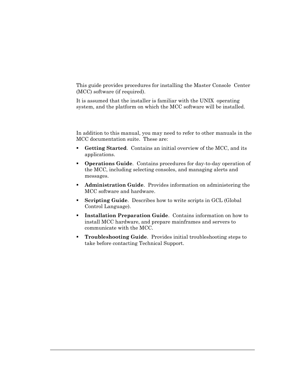 About this guide, Purpose of this guide, The mcc documentation set | Purpose of this guide the mcc documentation set | Visara Master Console Center User Manual | Page 5 / 18