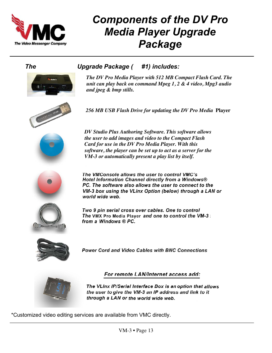 VMC VM-3 User Manual | Page 15 / 33