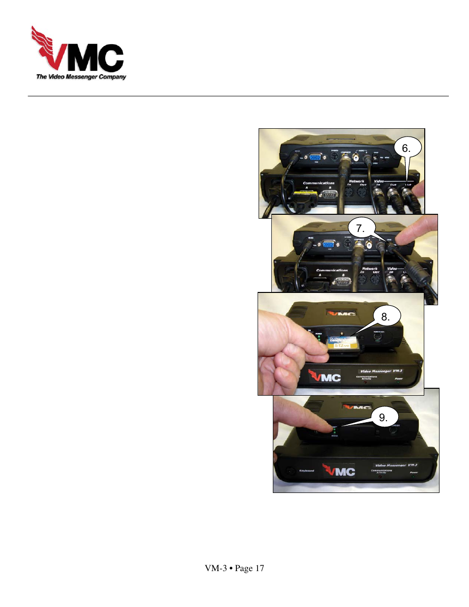 VMC VM-3 User Manual | Page 19 / 33