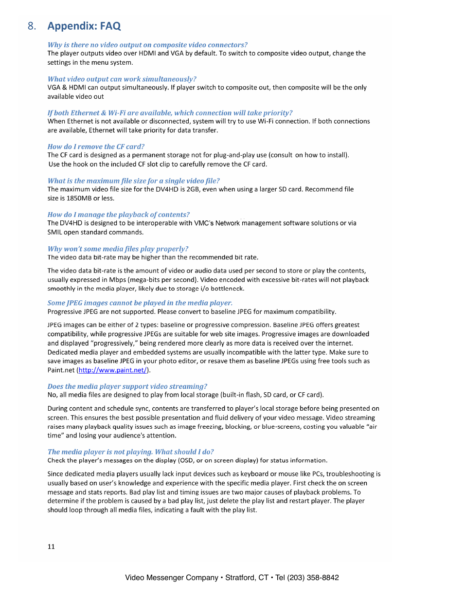 VMC DV4 User Manual | Page 14 / 15