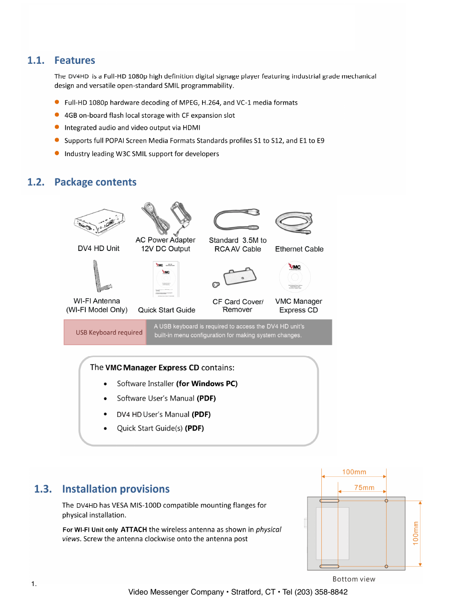 VMC DV4 User Manual | Page 4 / 15