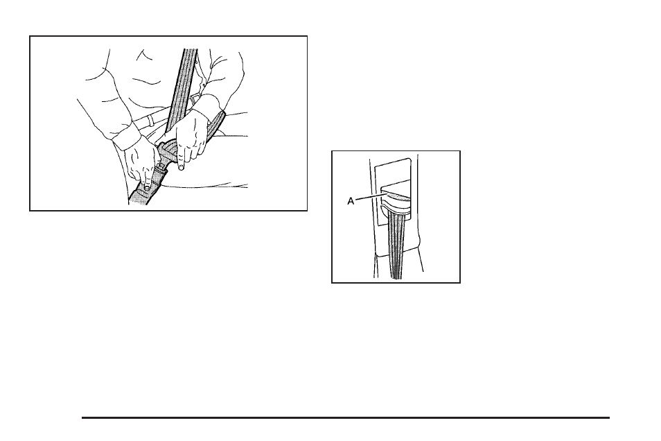 Shoulder belt height adjustment, Shoulder belt height adjustment -22 | Cadillac 2006 DTS User Manual | Page 28 / 448
