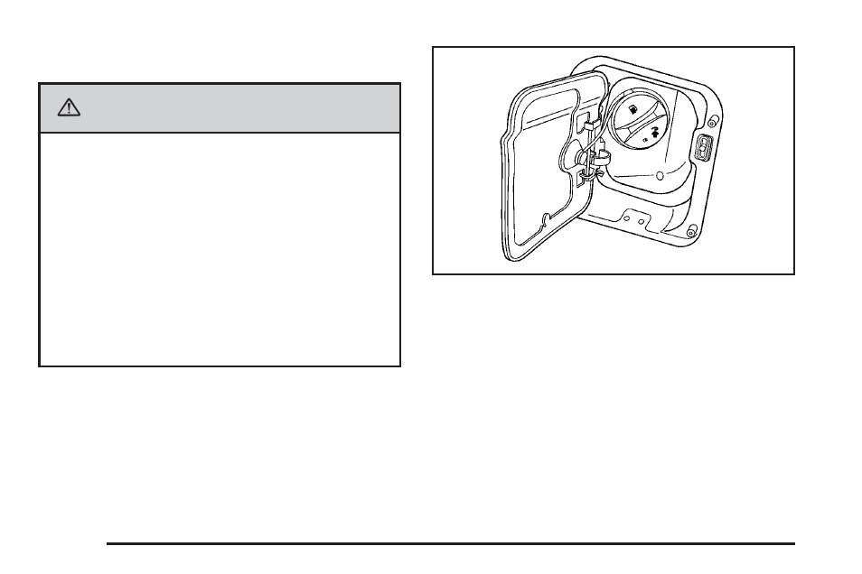 Filling the tank, Filling the tank -8, Caution | Cadillac 2006 DTS User Manual | Page 308 / 448
