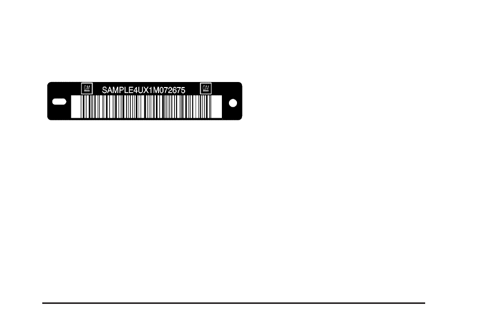 Vehicle identification, Vehicle identification number (vin), Service parts identification label | Vehicle identification -91 | Cadillac 2006 DTS User Manual | Page 391 / 448