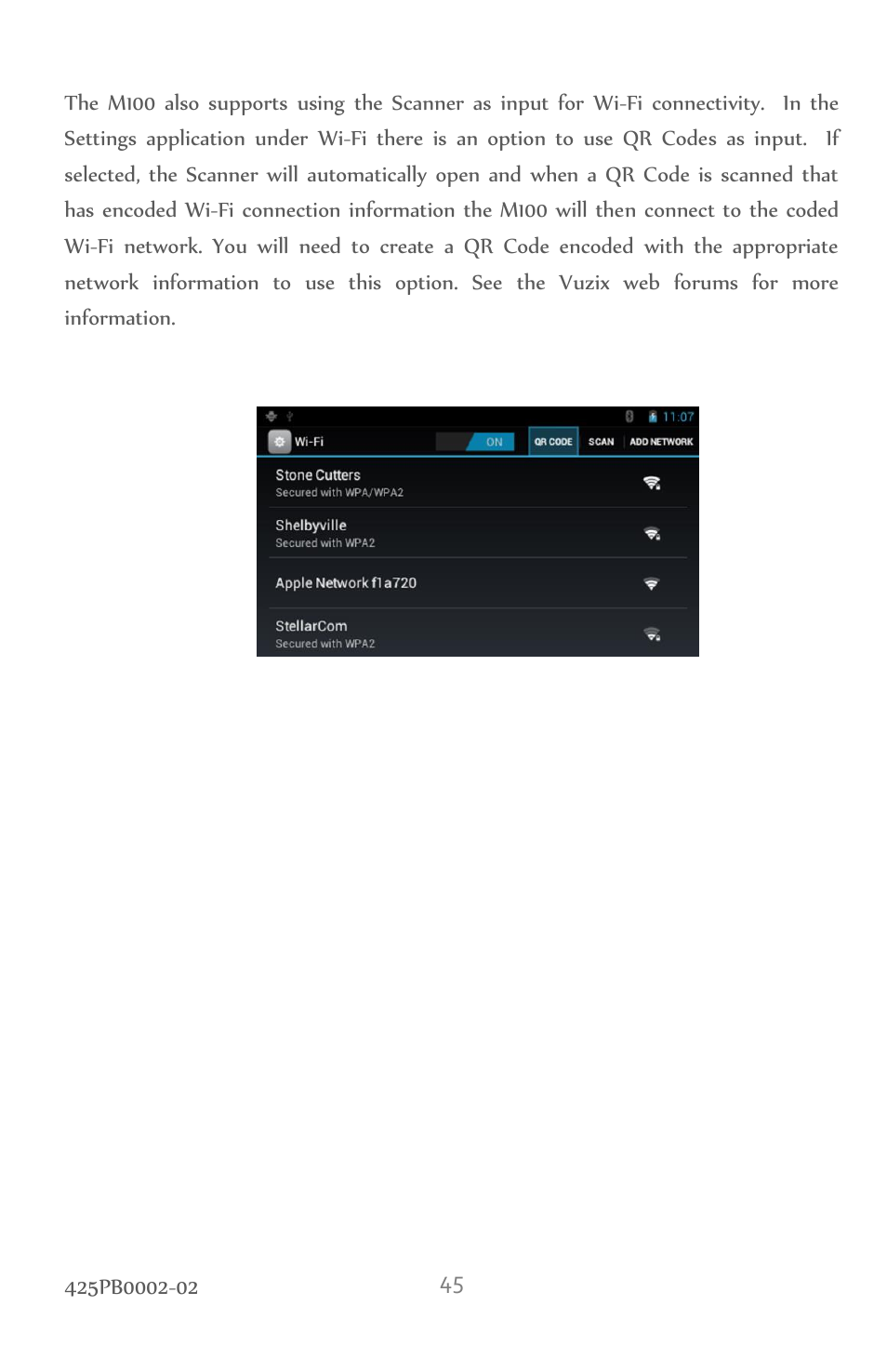 Vuzix M100 Product Guide User Manual | Page 45 / 56