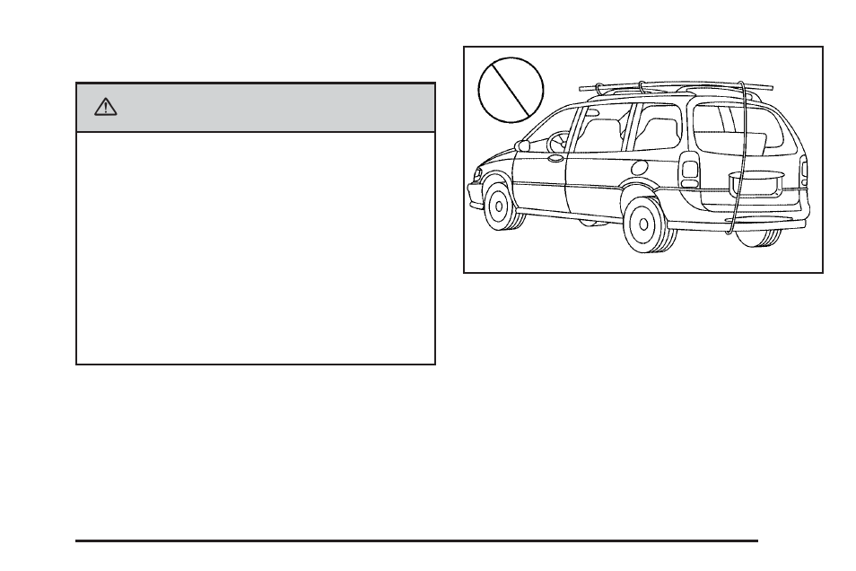 Luggage carrier, Luggage carrier -47, Caution | Cadillac 2006 SRX User Manual | Page 117 / 452