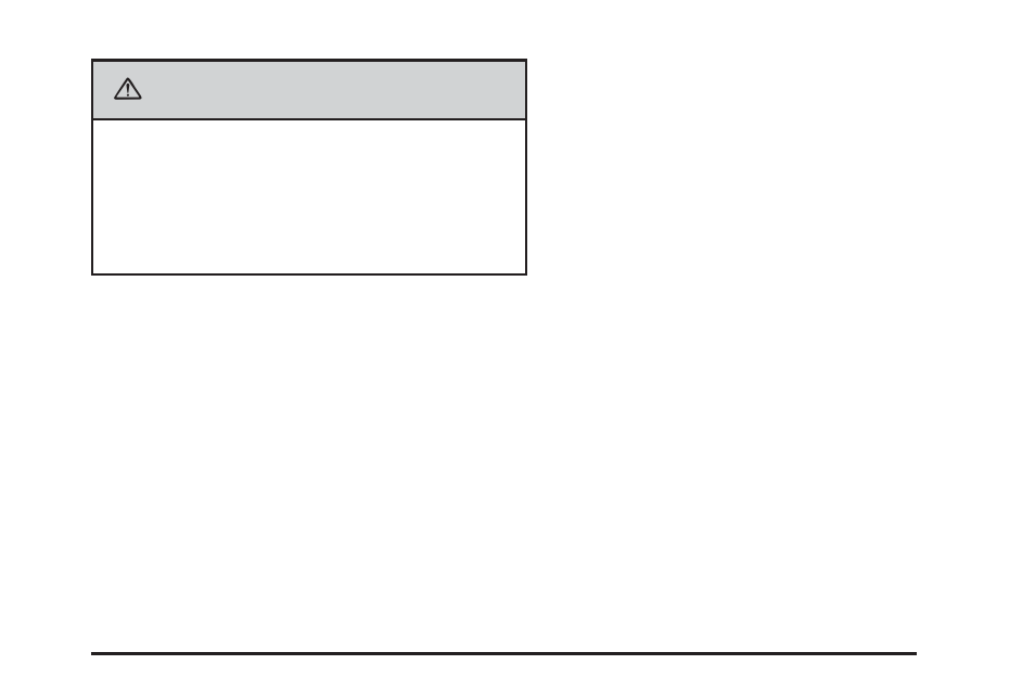Caution | Cadillac 2006 SRX User Manual | Page 263 / 452