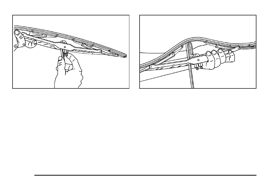 Rear wiper blade replacement | Cadillac 2006 SRX User Manual | Page 350 / 452