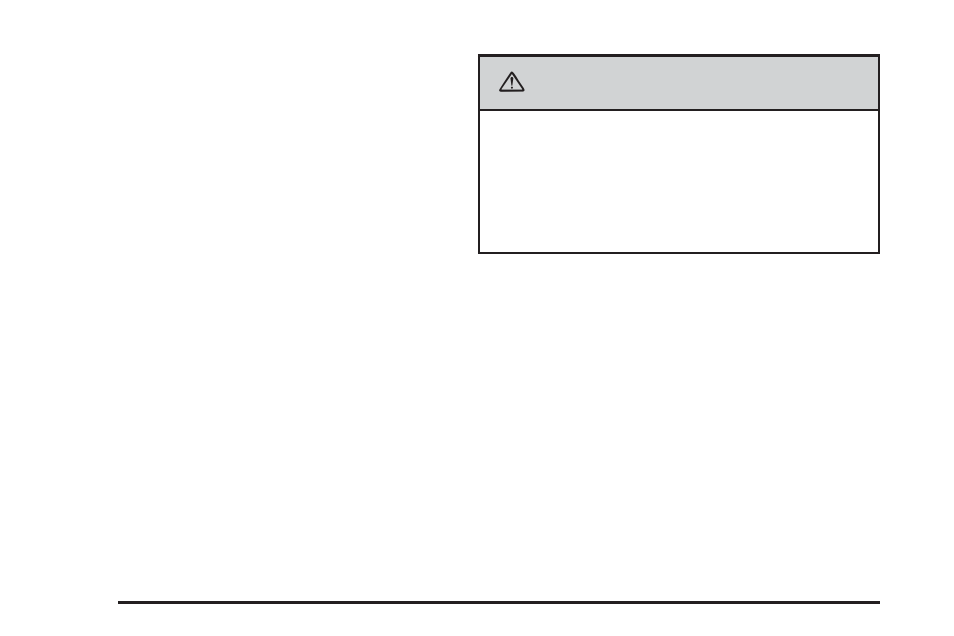 Caution | Cadillac 2006 SRX User Manual | Page 86 / 452