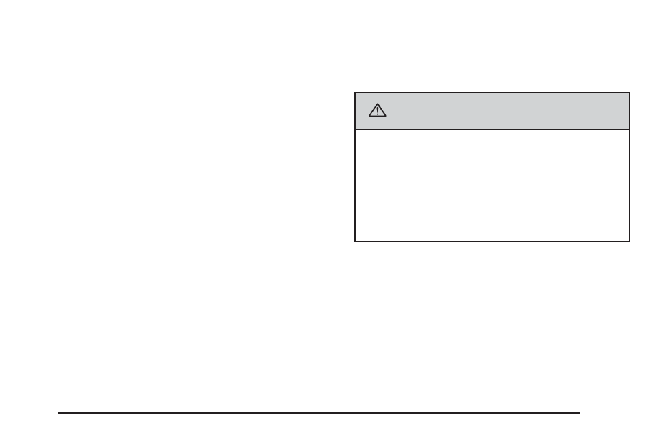 Caution | Cadillac 2006 SRX User Manual | Page 97 / 452