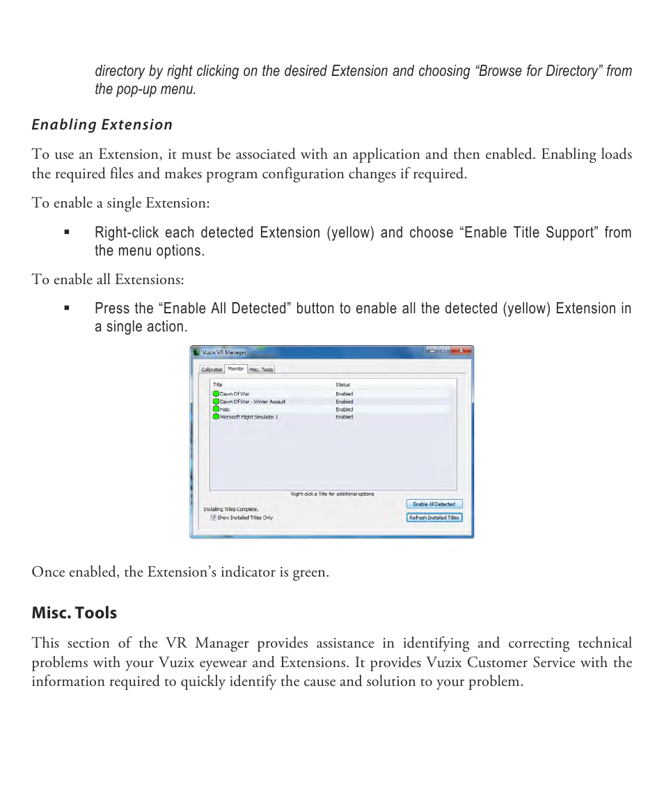 Vuzix Wrap 1200VR User Guide User Manual | Page 32 / 39