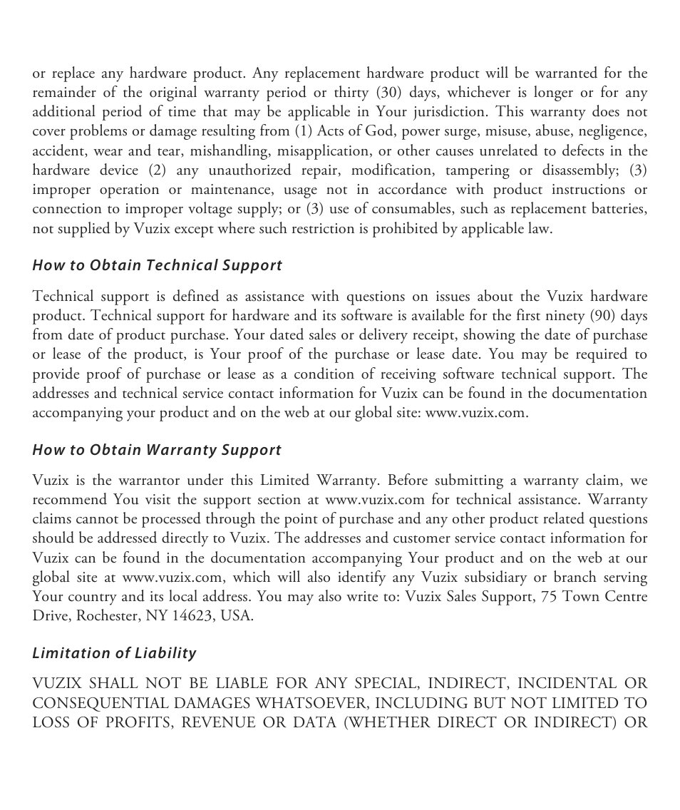 Vuzix Wrap 1200VR User Guide User Manual | Page 7 / 39