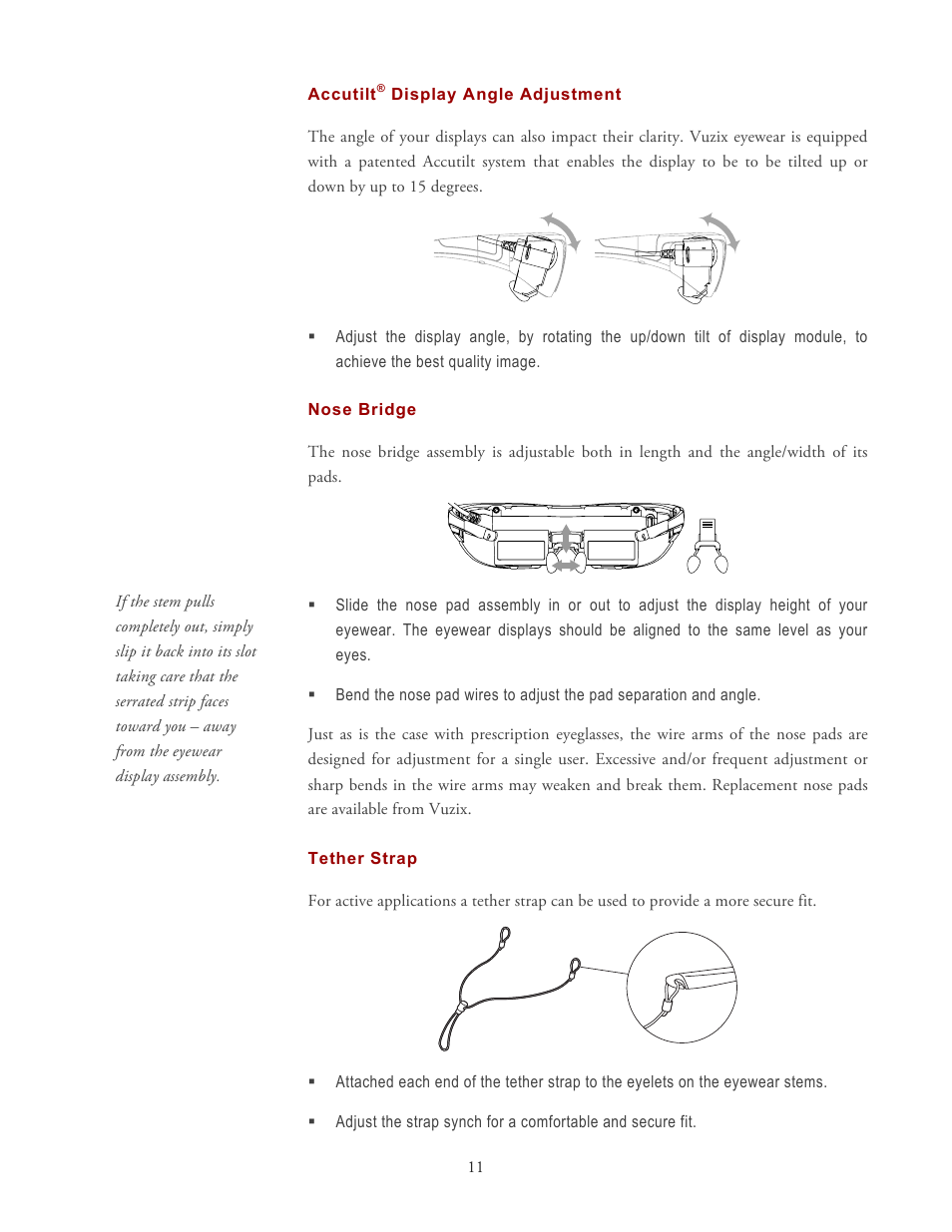 Vuzix Wrap 1200DX User Manual | Page 11 / 27
