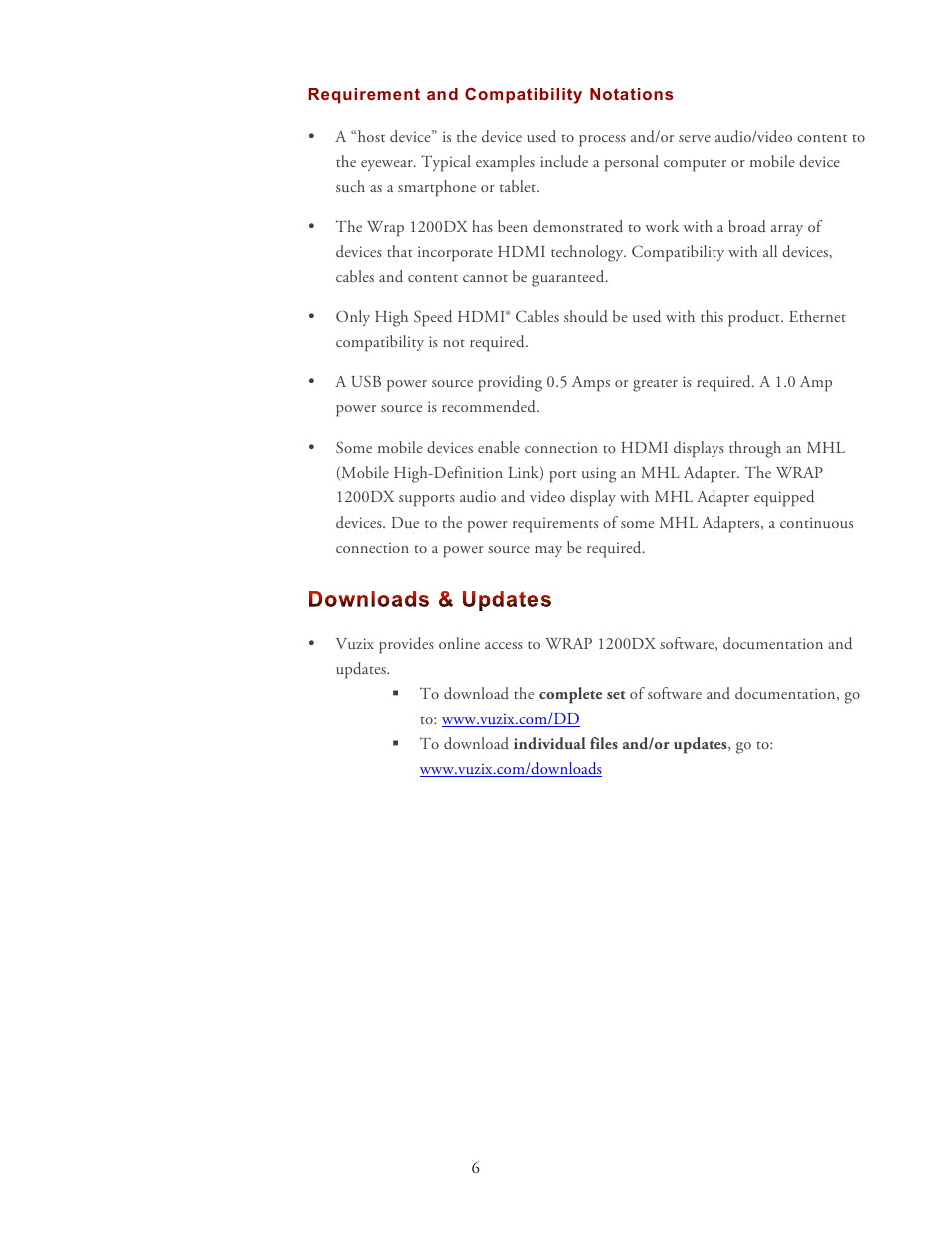 Vuzix Wrap 1200DX User Manual | Page 6 / 27