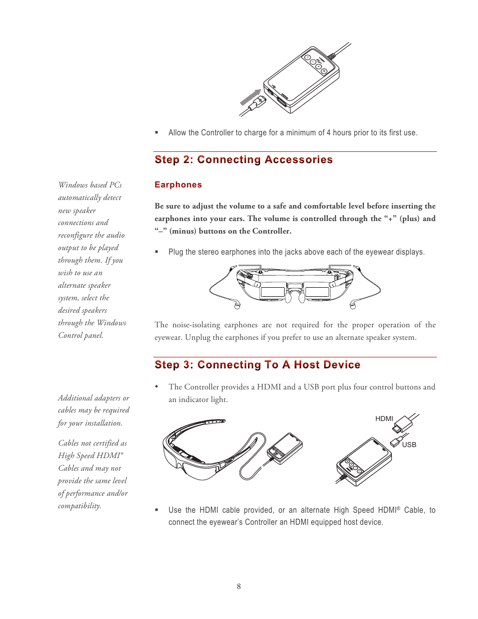 Vuzix Wrap 1200DX User Manual | Page 8 / 27