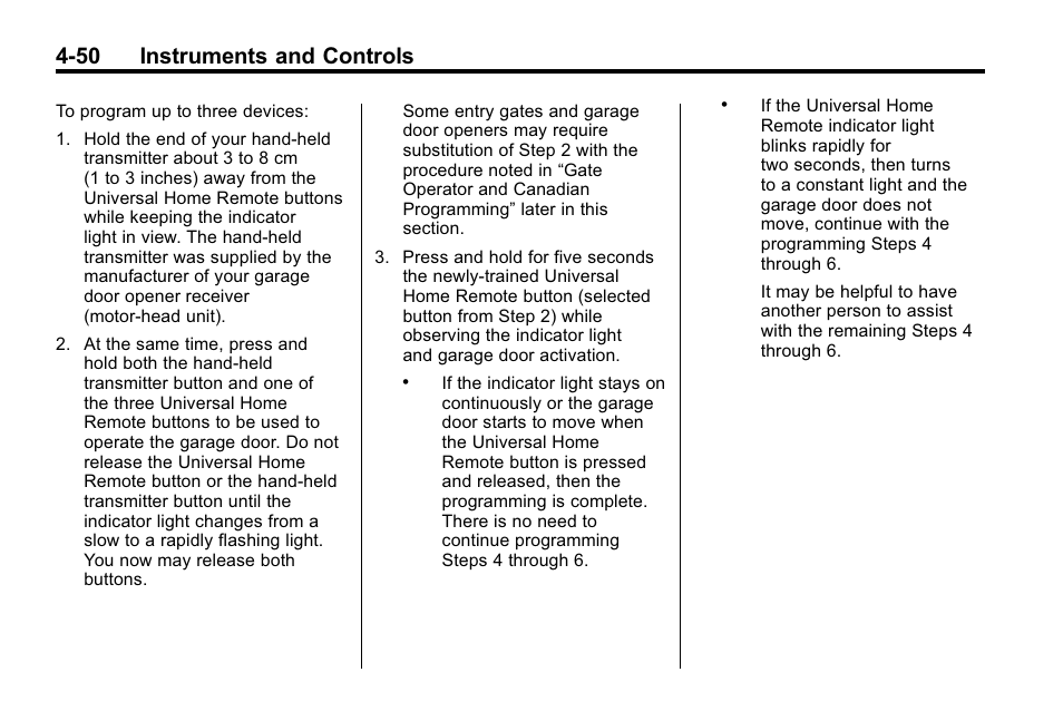 50 instruments and controls | Cadillac 2010 SRX Crossover User Manual | Page 158 / 470