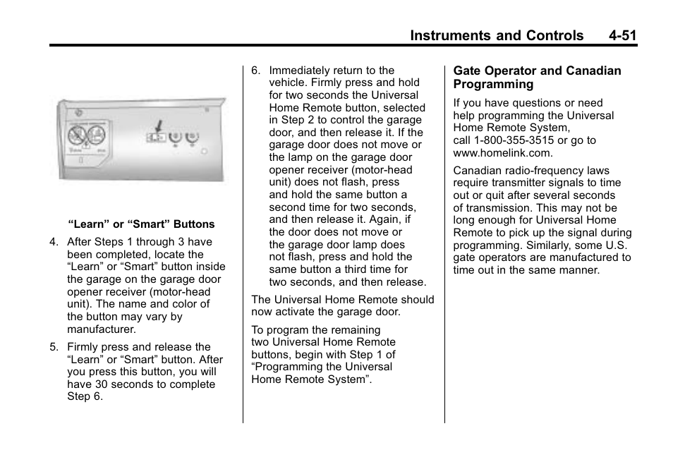 Instruments and controls 4-51 | Cadillac 2010 SRX Crossover User Manual | Page 159 / 470