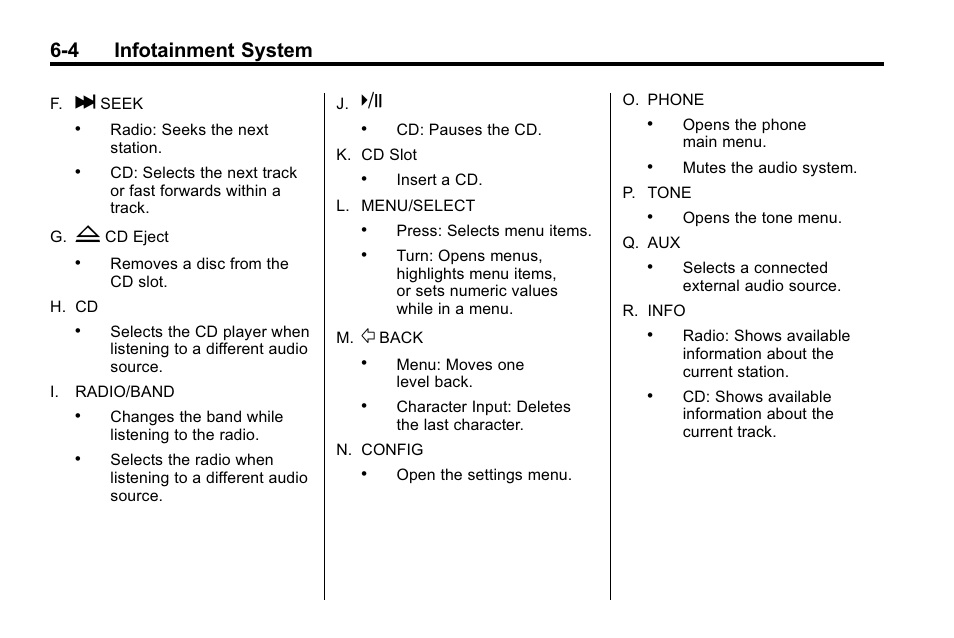 4 infotainment system | Cadillac 2010 SRX Crossover User Manual | Page 170 / 470