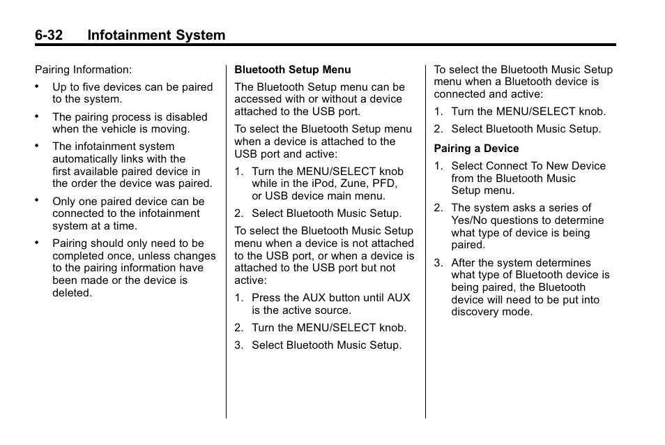 32 infotainment system | Cadillac 2010 SRX Crossover User Manual | Page 198 / 470