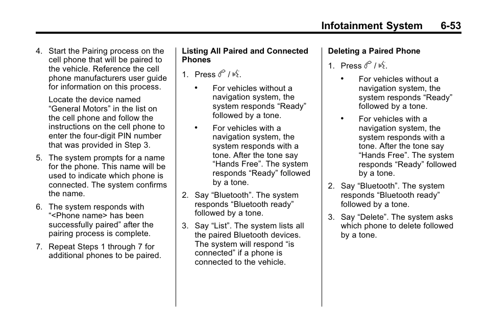 Infotainment system 6-53 | Cadillac 2010 SRX Crossover User Manual | Page 219 / 470