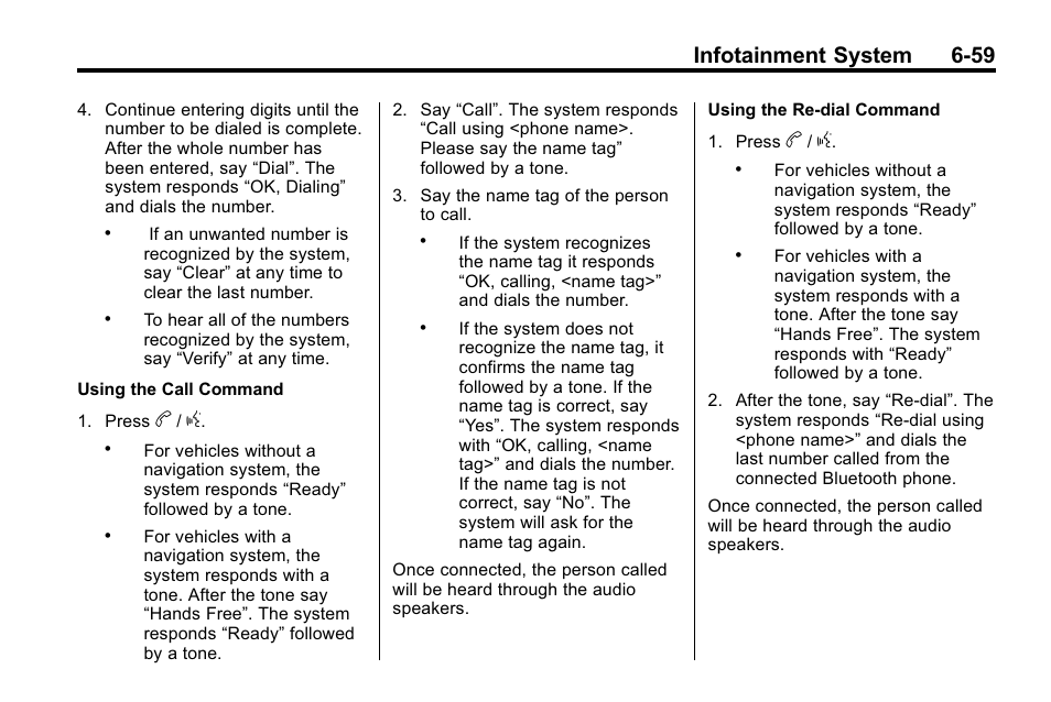 Infotainment system 6-59 | Cadillac 2010 SRX Crossover User Manual | Page 225 / 470