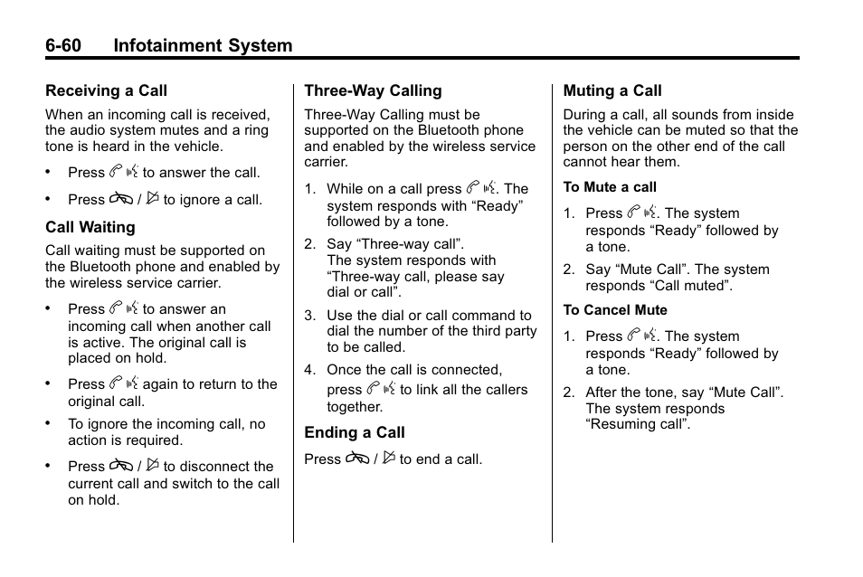 60 infotainment system | Cadillac 2010 SRX Crossover User Manual | Page 226 / 470